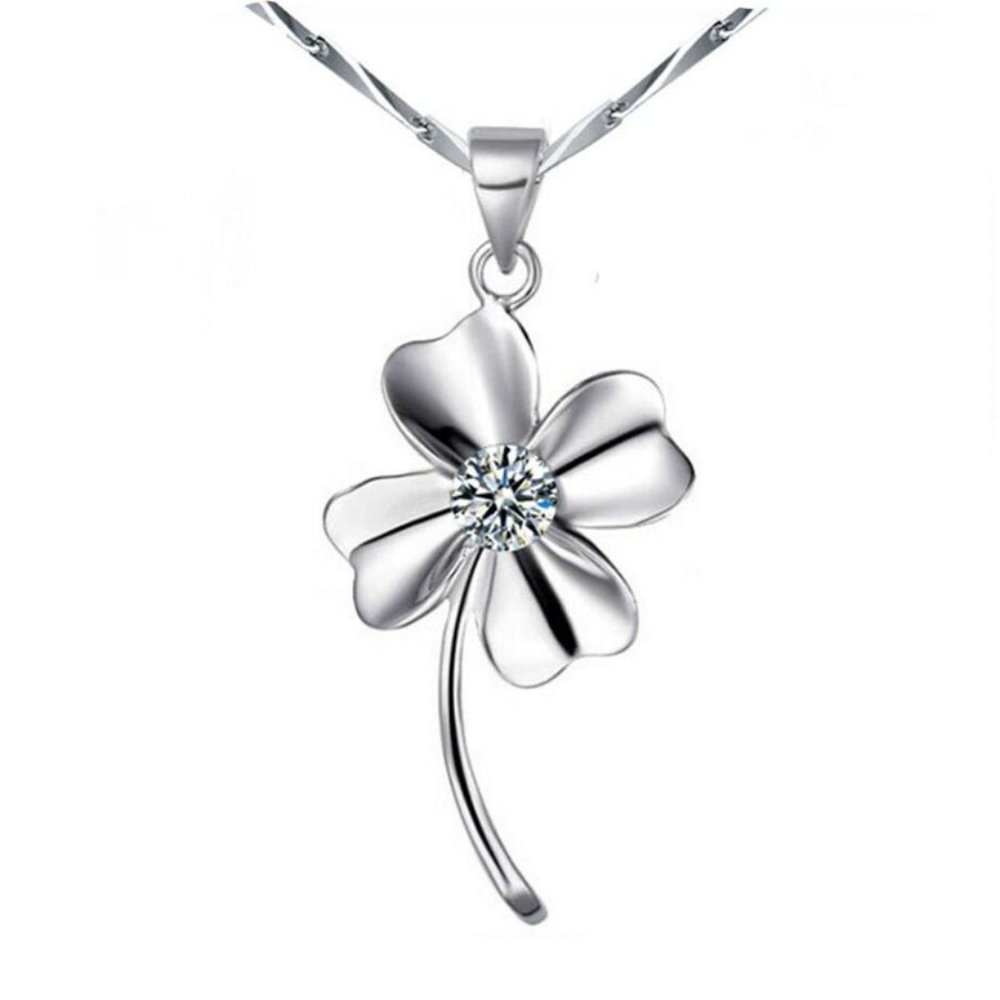 💎 NEW ❤️ 925 Sterling Silver Flower Rose Necklace